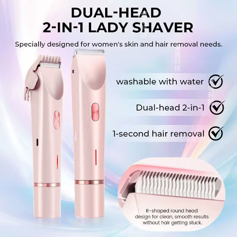 Electric Razors for Women 2in1 Bikini Trimmer Facial