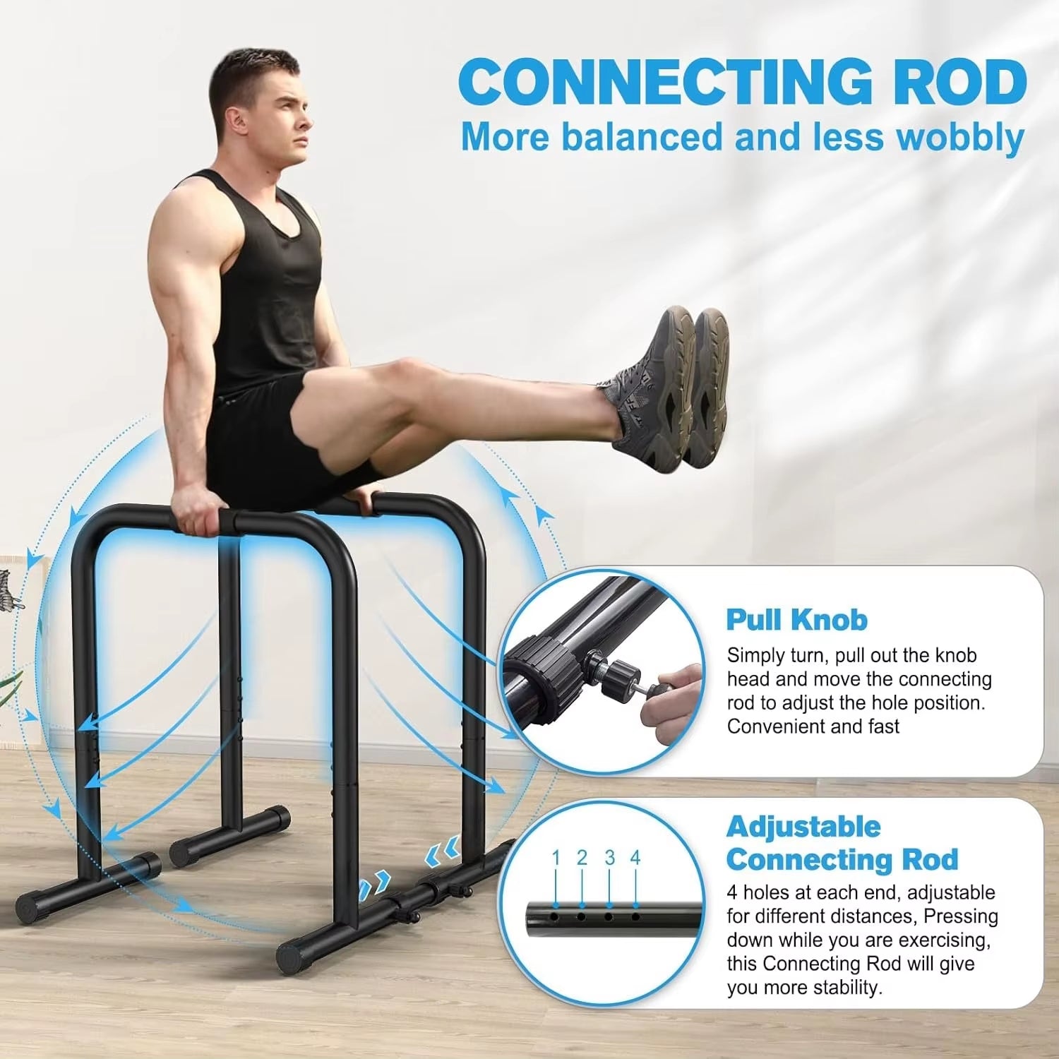 Dip Station Functional Heavy Duty Dip Stands Fitness