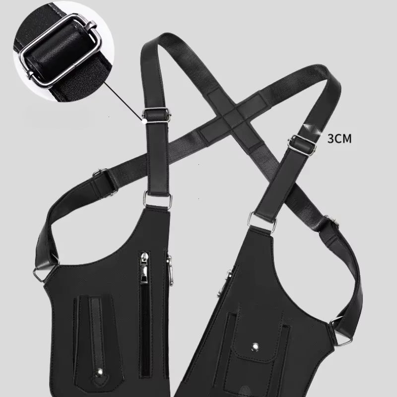 Double Shoulder Strap Multi-Pocket Outdoor Anti-Theft