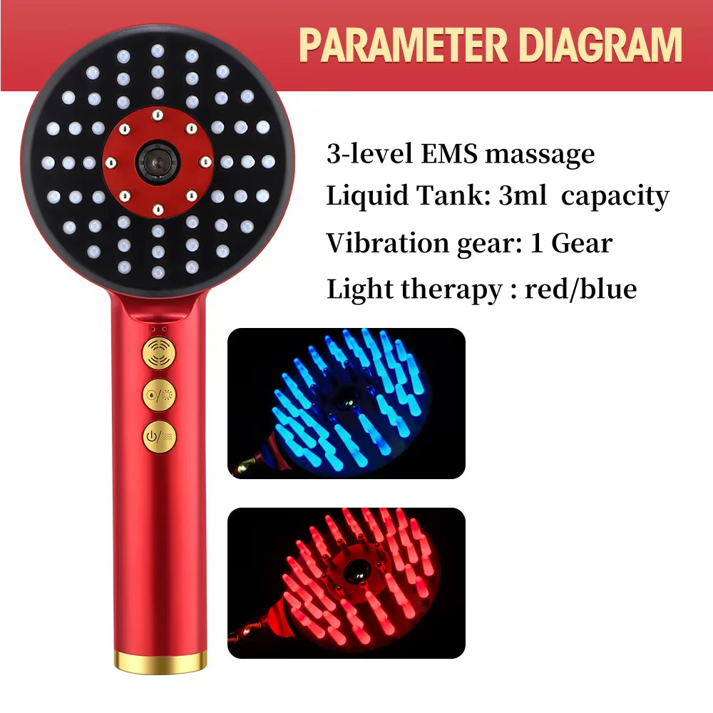 Electric Vibration Massage Comb Hair Care Brush Scalp Oil