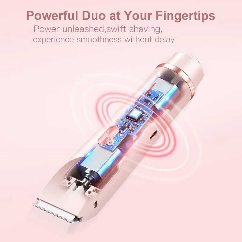 Electric Razors for Women 2in1 Bikini Trimmer Facial