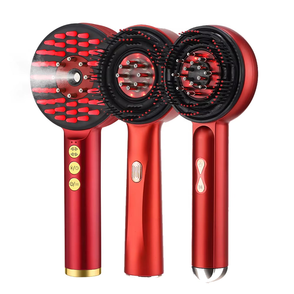 Electric Vibration Massage Comb Hair Care Brush Scalp Oil